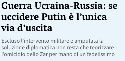 guerra russia ucraina la stampa