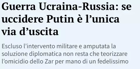guerra russia ucraina la stampa