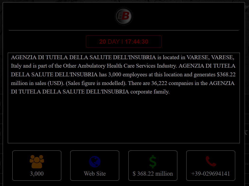 Ats Insubria colpita da BlackByte. 20gg per pensarci e 450MB online.