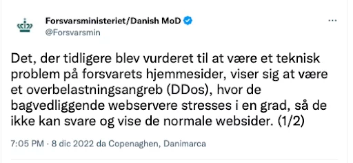 danimarca attacco informatico