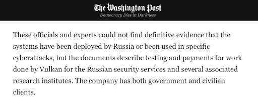 Vulkan files Washington Post