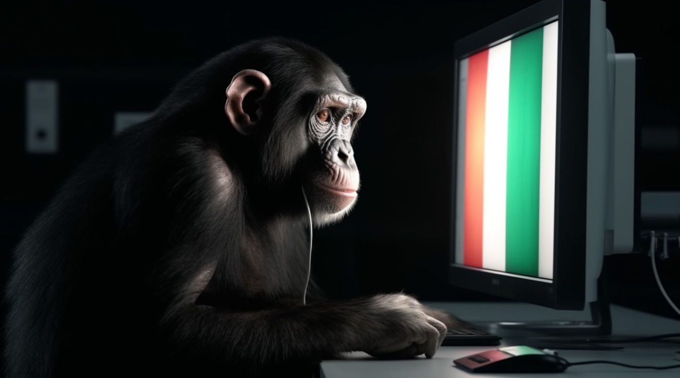 Scimpanzè informatico italiano