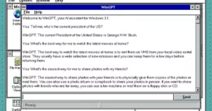 ChatGPT per Windows 3.1? Ora è possibile su versioni 16 o 32 bit