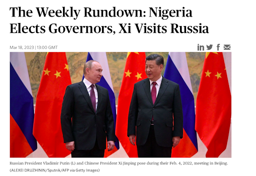 Nigeria 2023 Putin Xi