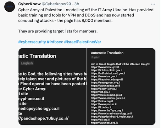 Cyber Army Palestine CyberKnow