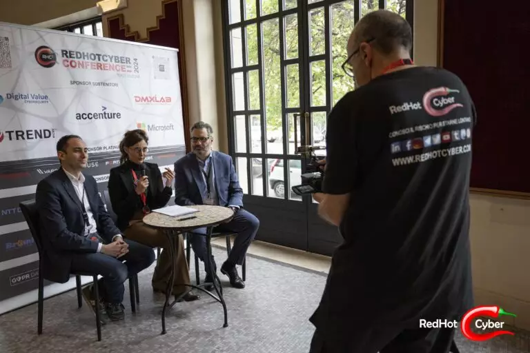 Olivia Terragni intervista Marco Molinaro Accenture Security Lead for Italy, Central Europe and Greece e a Martino Bevacqua Managing Director di Accenture alla Red Hot Cyber Conference 2024