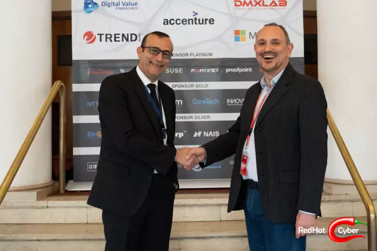 Massimiliano Brolli da il benvenuto al Direttore di Agid (Agenzia per l'Italia Digitale) Mario Nobile alla Red Hot Cyber Conference 2024