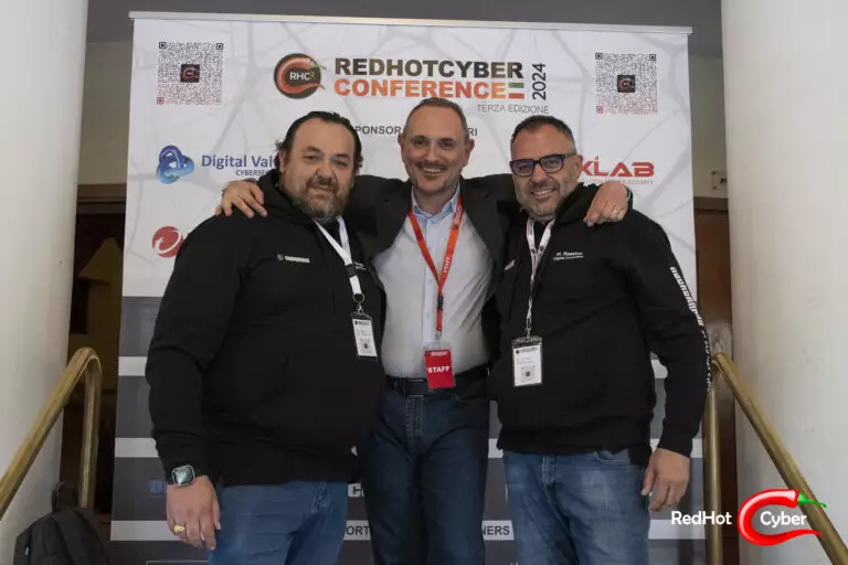Massimiliano Brolli assieme ad Angelo Tartaglione alla Red Hot cyber Conference 2024