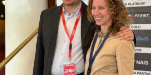 Massimiliano Brolli assieme ad Irene Sorani, CEO di Digital Value Cybersecurity