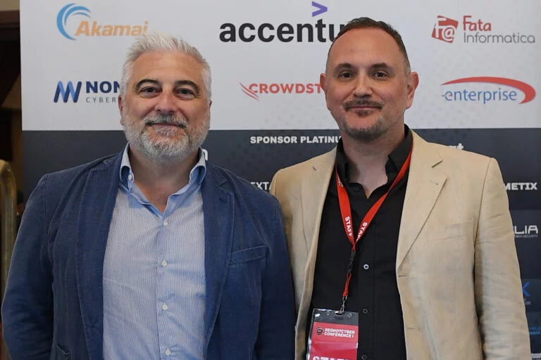 Massimiliano Brolli assieme a Gerardo Costabile, Executive Vice President Dinova (Maggioli Group)