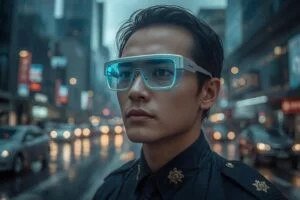 La polizia di Changsha in Cina adotta occhiali intelligenti AI per il controllo stradale