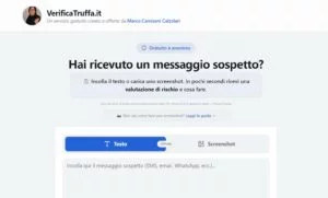 Messaggio o Email Sospetta? Usa Verificatruffa.it. Ti Aiuta a Riconoscerlo