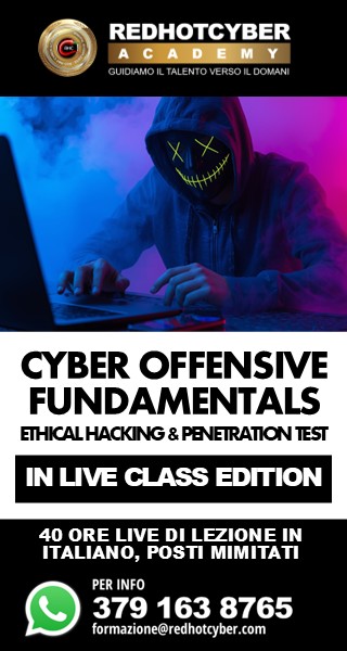 Corso di formazione Cyber Offensive Fundamentals