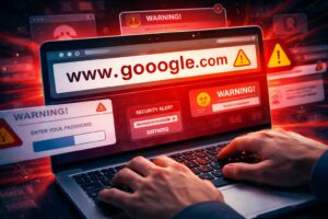 Typosquatting: la trappola invisibile che svuota i conti con un refuso