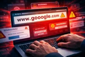 Typosquatting: la trappola invisibile che svuota i conti con un refuso