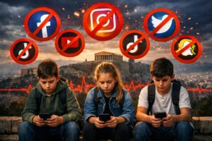 Sviluppo Cognitivo: Anche la Grecia vieta i social network ai minori di 15 anni