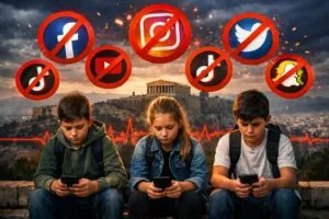 Sviluppo Cognitivo: Anche la Grecia vieta i social network ai minori di 15 anni