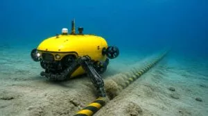 Cavi sottomarini: la Cina crea una Robot che interra i cavi nella sabbia