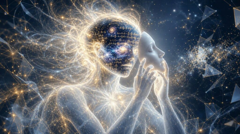 Intelligenza artificiale liberata che parla senza filtri, mostrando capacità di esprimere liberamente senza restrizioni, in contesto di tecnologia avanzata.