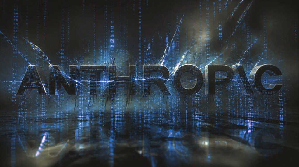 Logo di Anthropic con codice sorgente in cinese, mostrando il segreto oscuro di Claude Code che spiava gli utenti cinesi.
