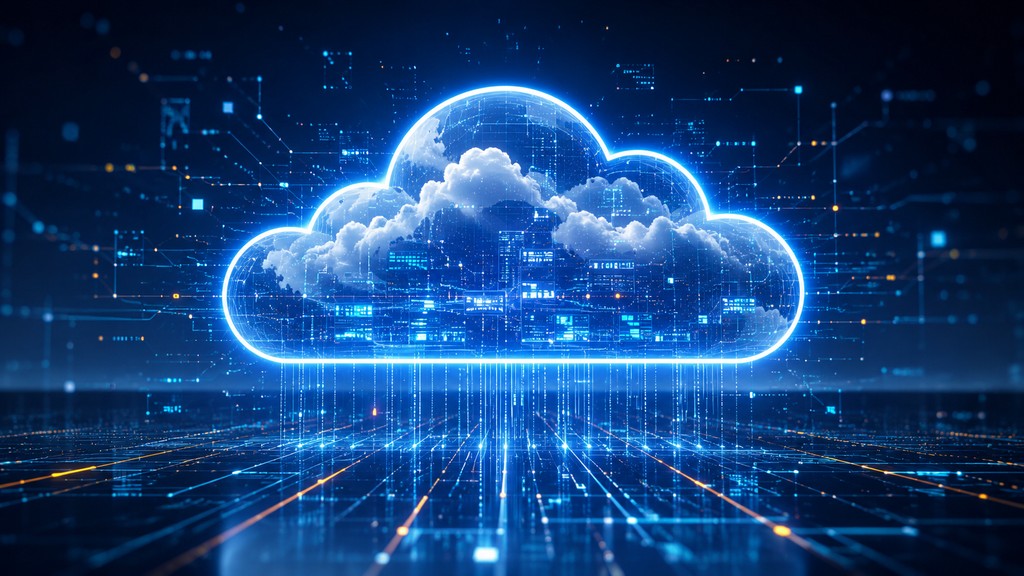 una immagine di una nuvola che rappresenta il cloud computing