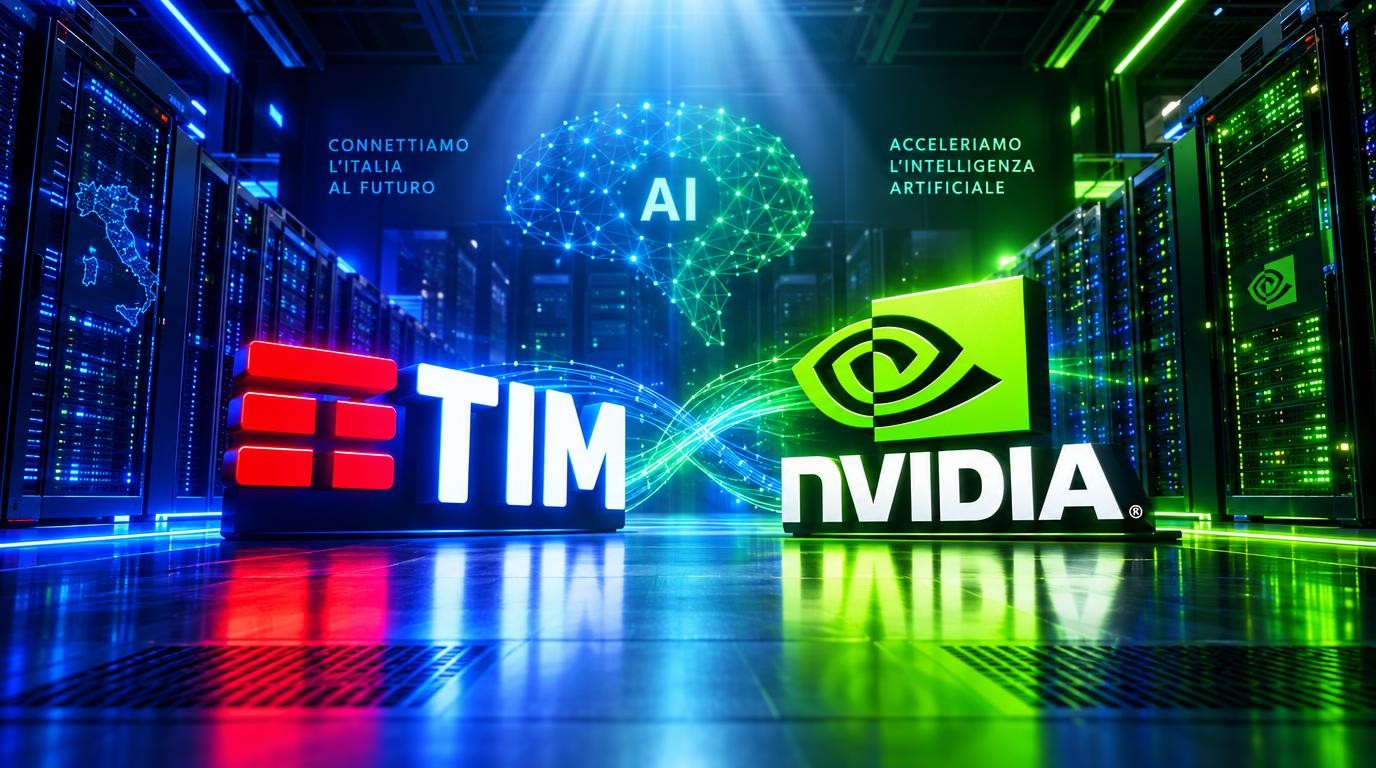 TIM e NVIDIA uniscono le forze per creare un’intelligenza artificiale sovrana in Italia