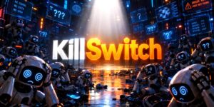 Killswitch logo in the center image and artificial intelligence bor